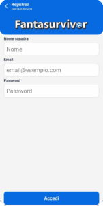 registrati survivor pro